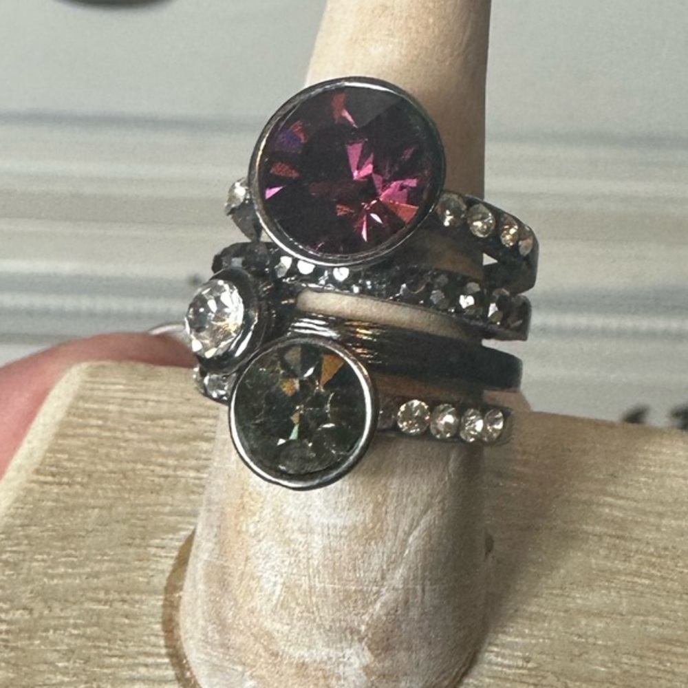 Multi-Stone Stacked Ring‎ - Picture 3 of 13